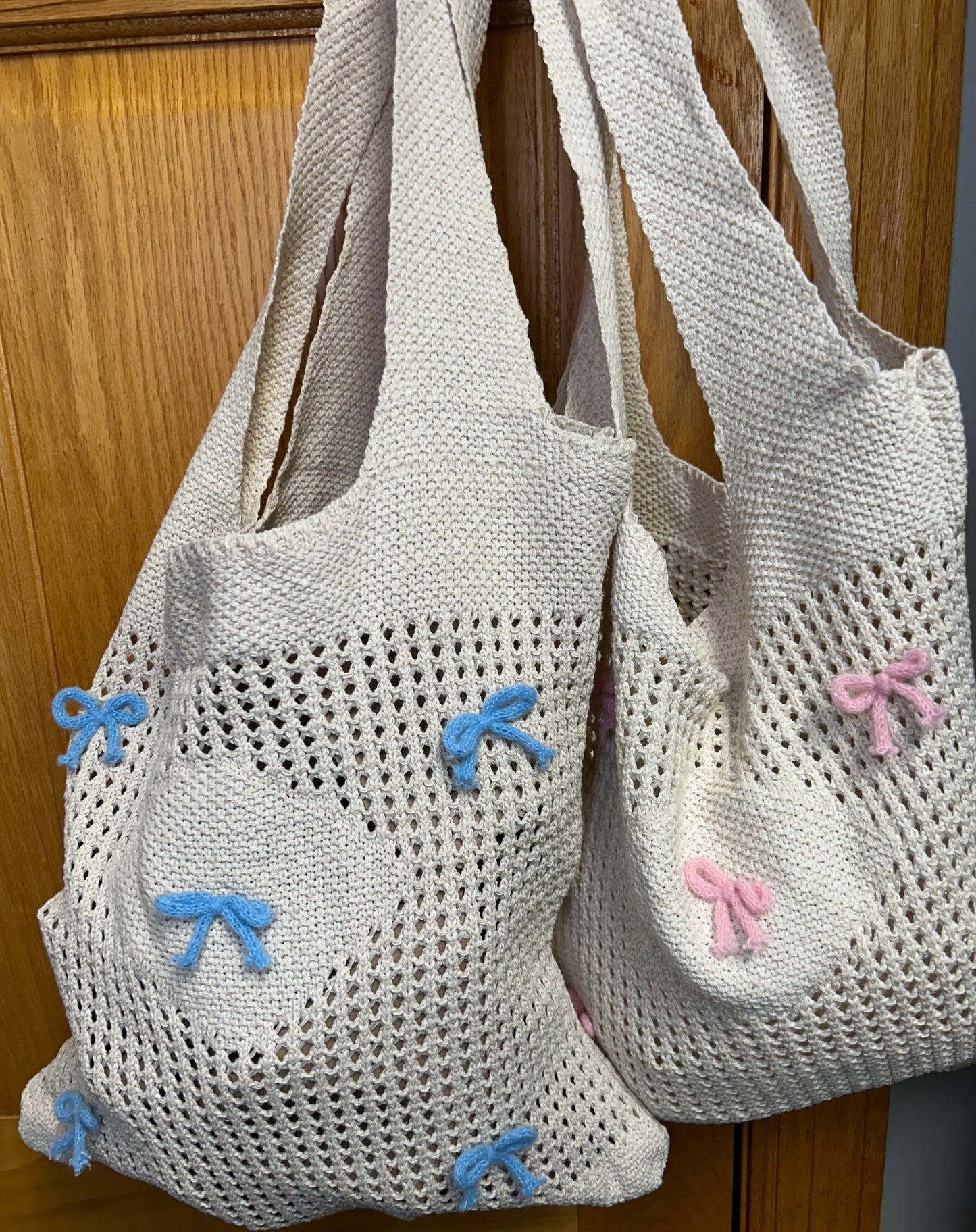 Bow Crochet Tote