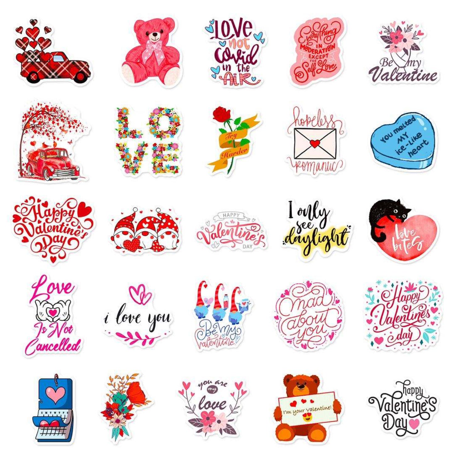 Valentines Vinyl Stickers