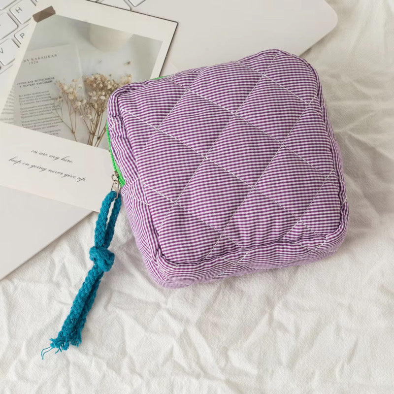 Squarely Stylish Cosmetic Pouch