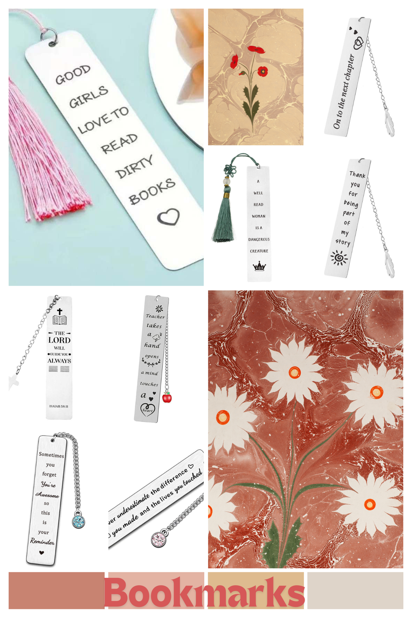 Stainless Steel Bookmarks
