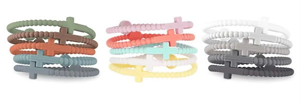 Trending Wristed in Faith 5 Piece Cross Bracelet Set