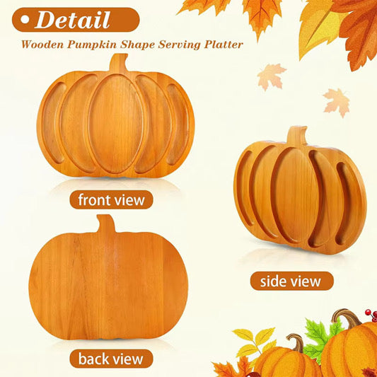 Pass The Pumpkin Pumpkin Serving Tray
