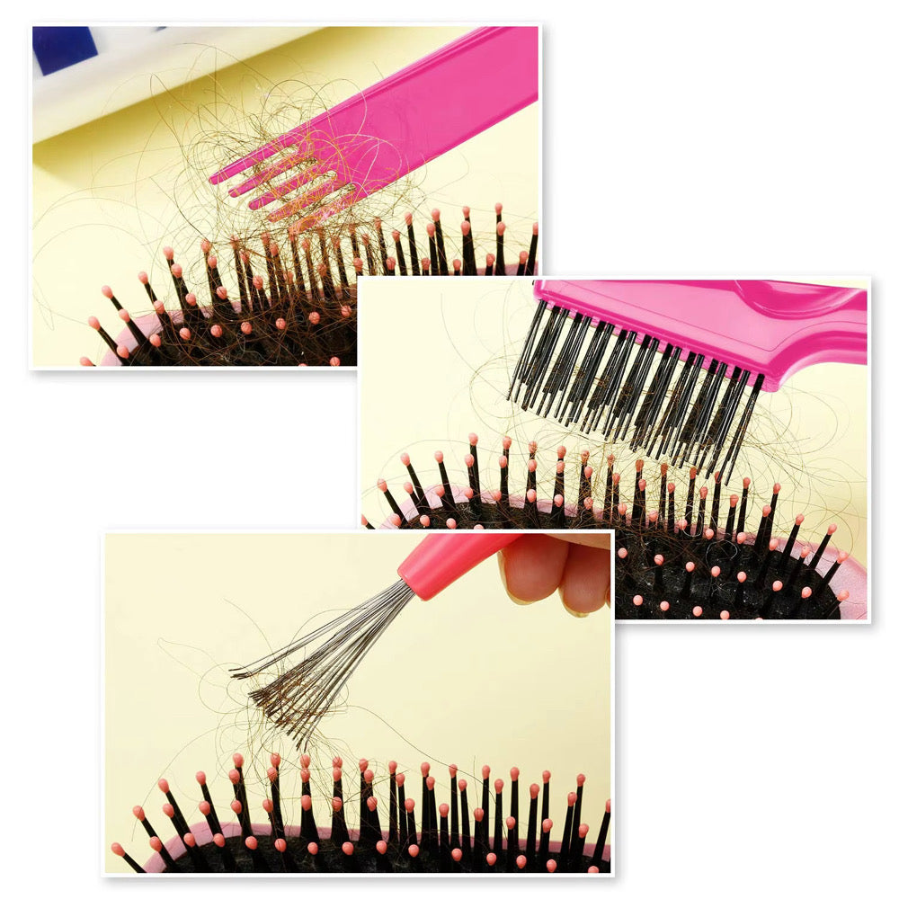 2 Piece Hair Brush Cleaning Tool Set