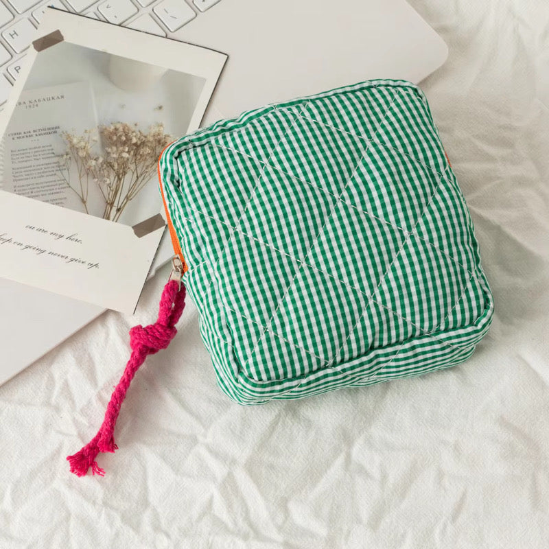 Squarely Stylish Cosmetic Pouch
