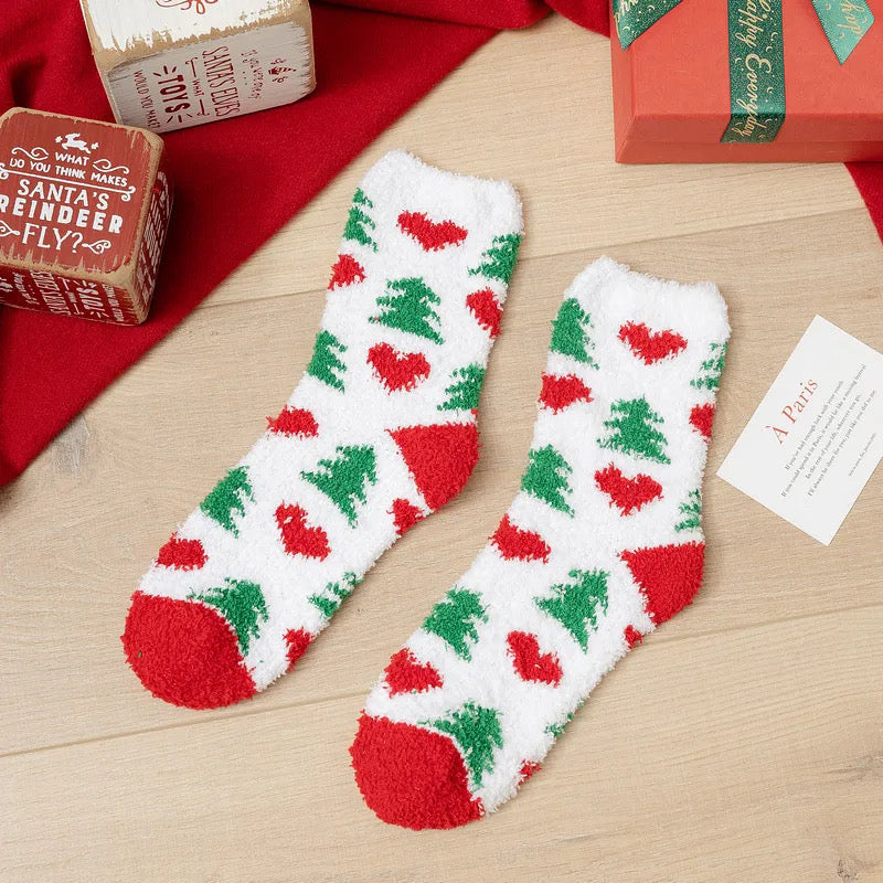 Set of 6 Comfy Christmas Socks