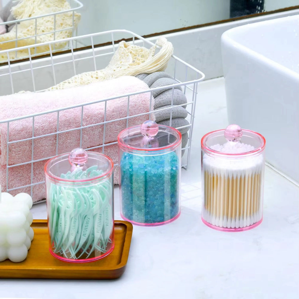 Set of 2 Round Jar Storage
