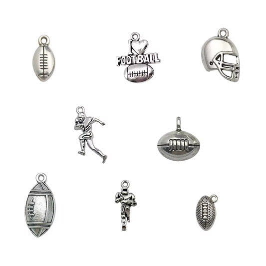 16 Piece Football Charm Set