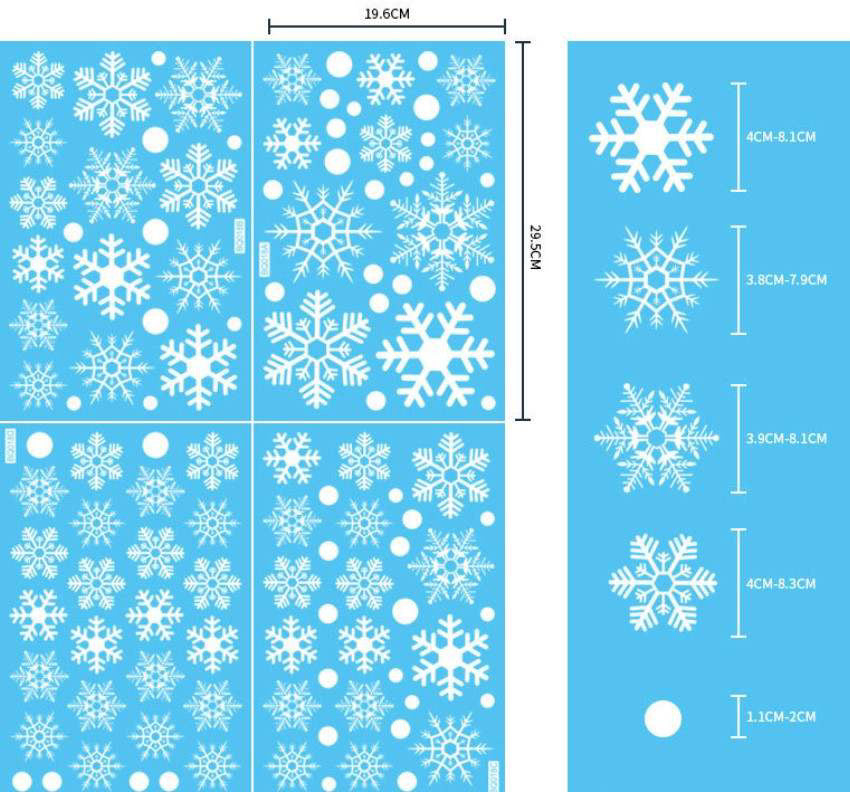 Snowflake Window Clings