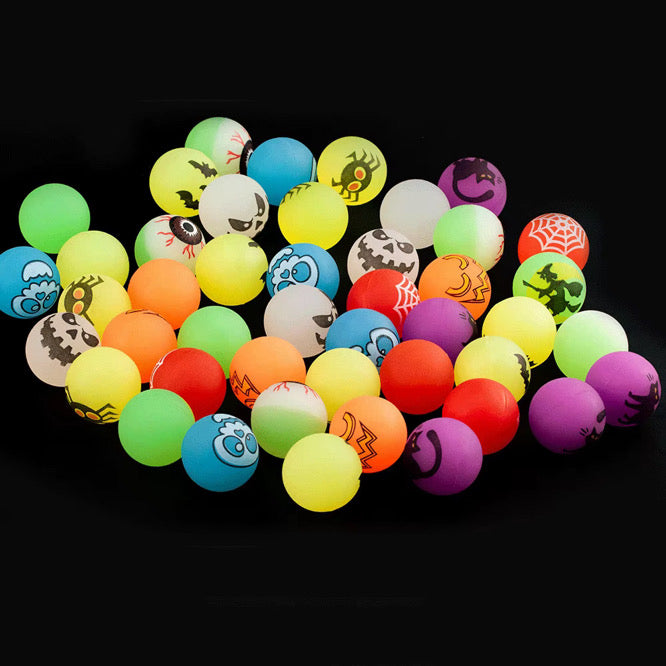 Glow In The Dark 50 Piece Halloween Bounce Balls