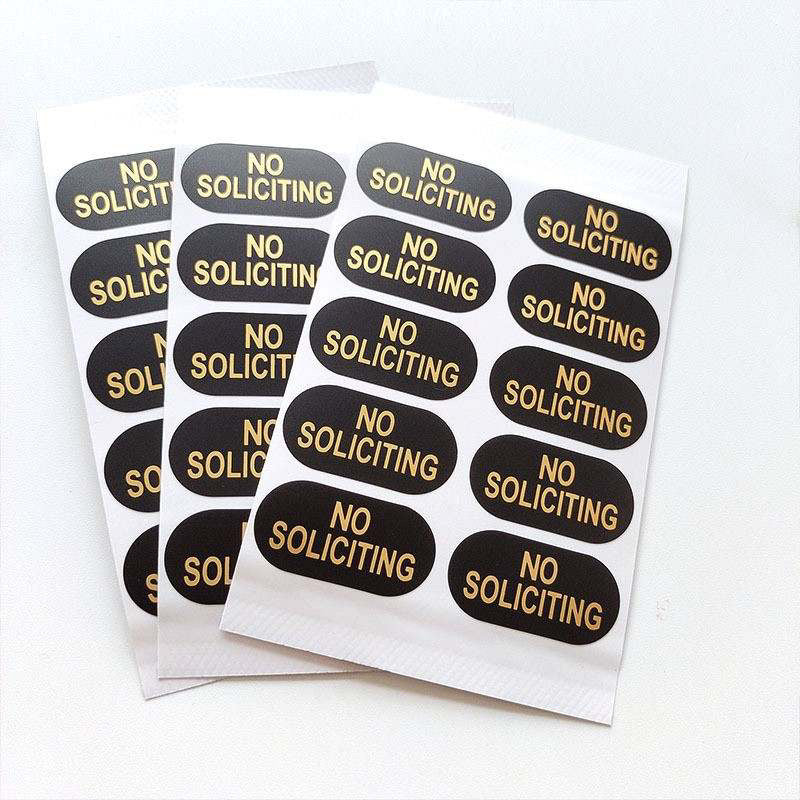 No Soliciting Stickers