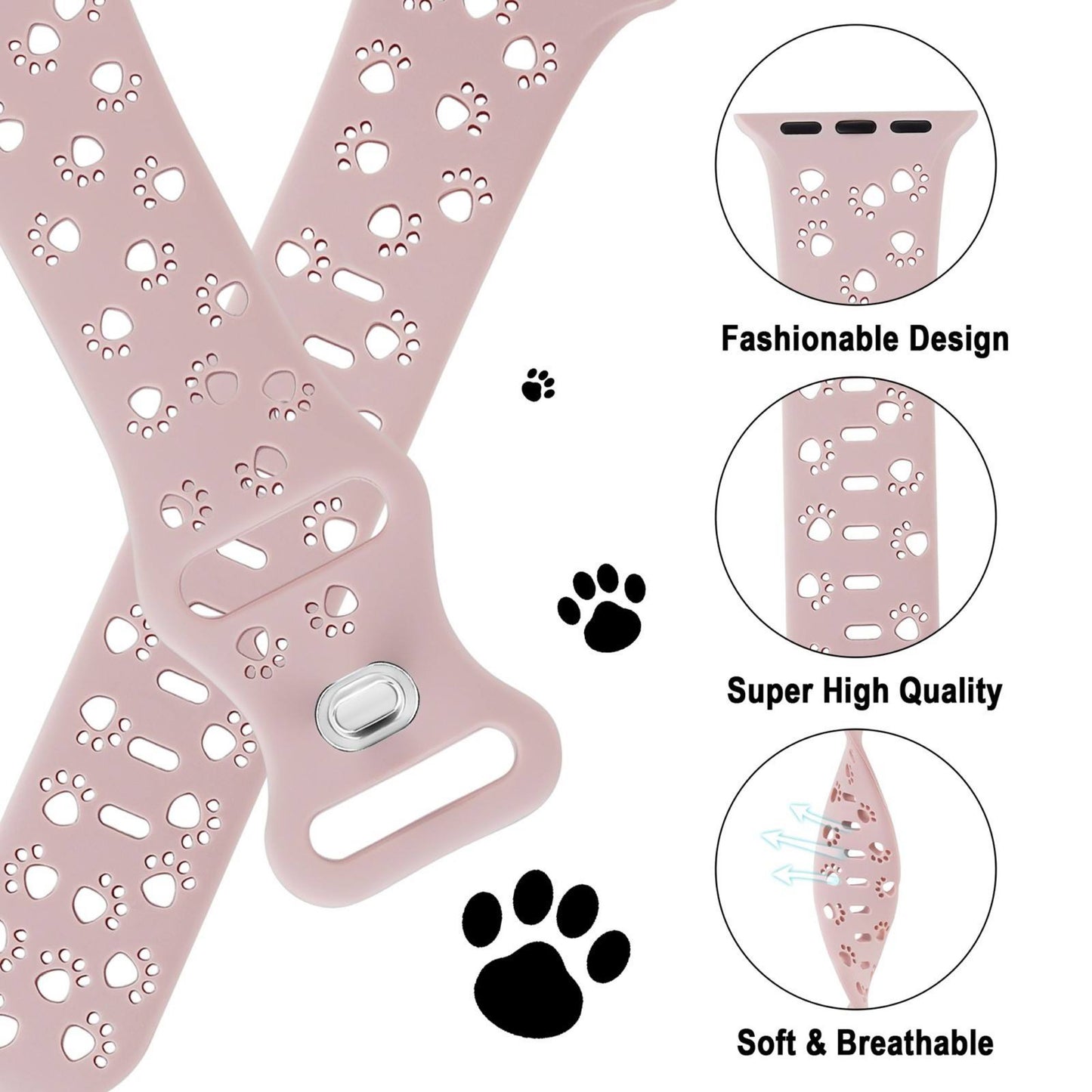 Paw Print Watch Band