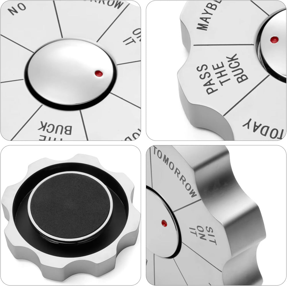 Rotating Decision Maker Paper Weight