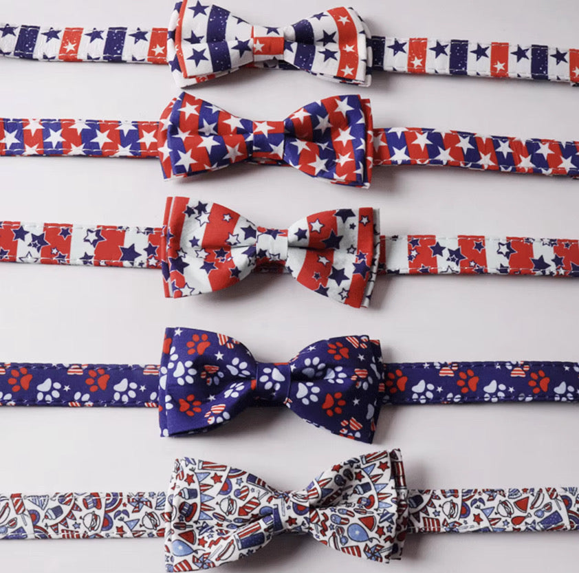 Patriotic Dog Collar Set