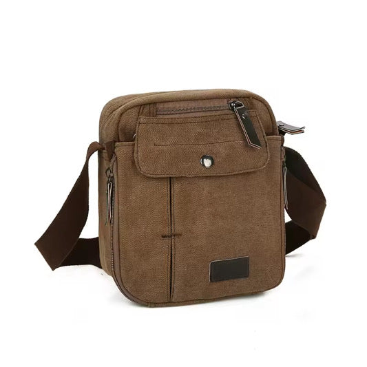Canvas Messenger Tote Bag