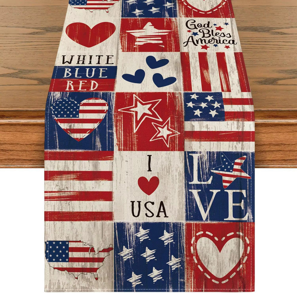 Partriotic Table Runners