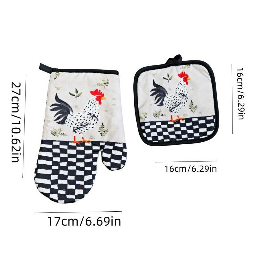 Printed Oven Mitts