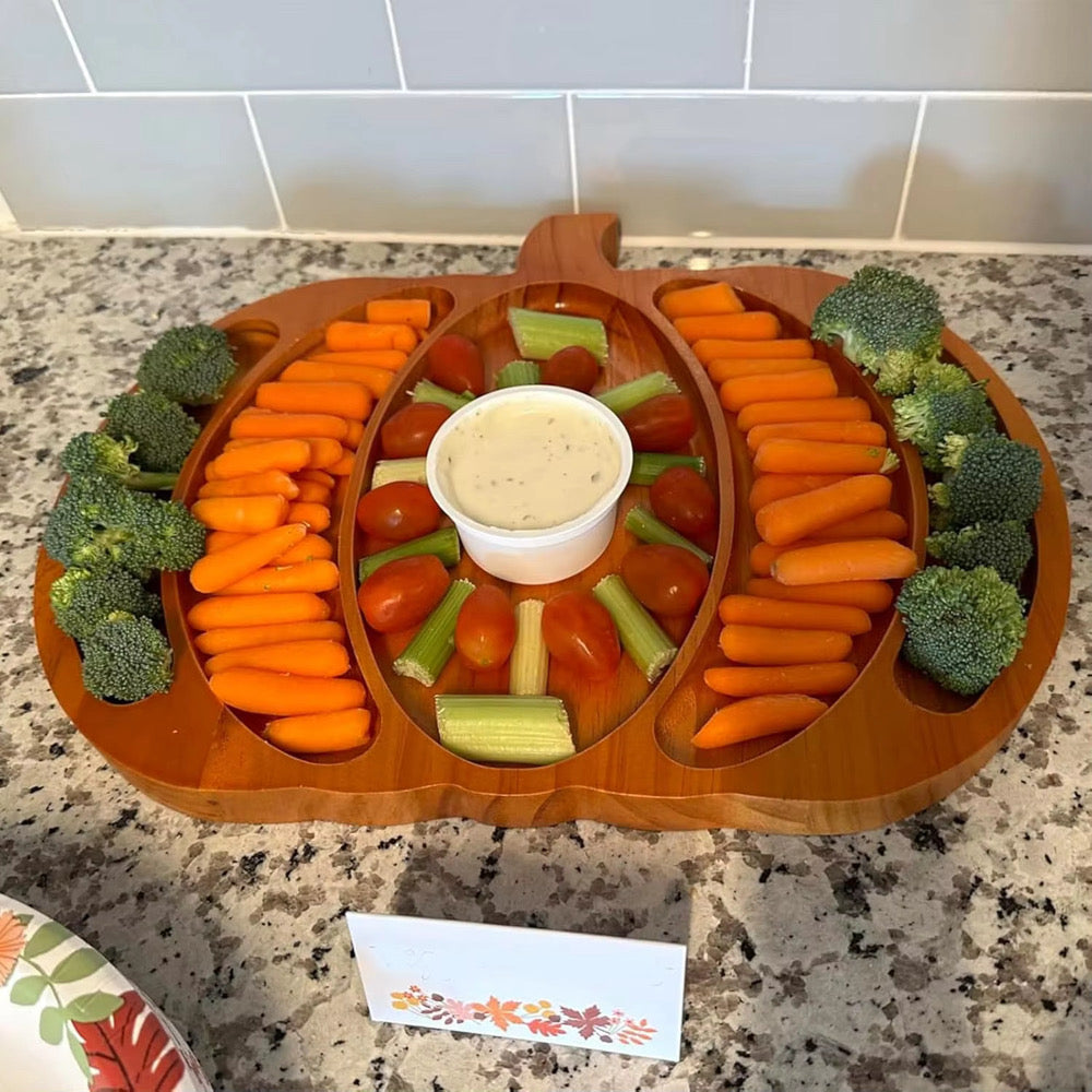 Pass The Pumpkin Pumpkin Serving Tray