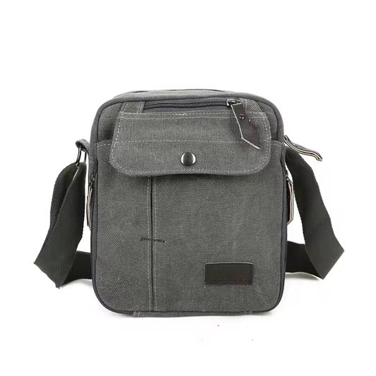 Canvas Messenger Tote Bag