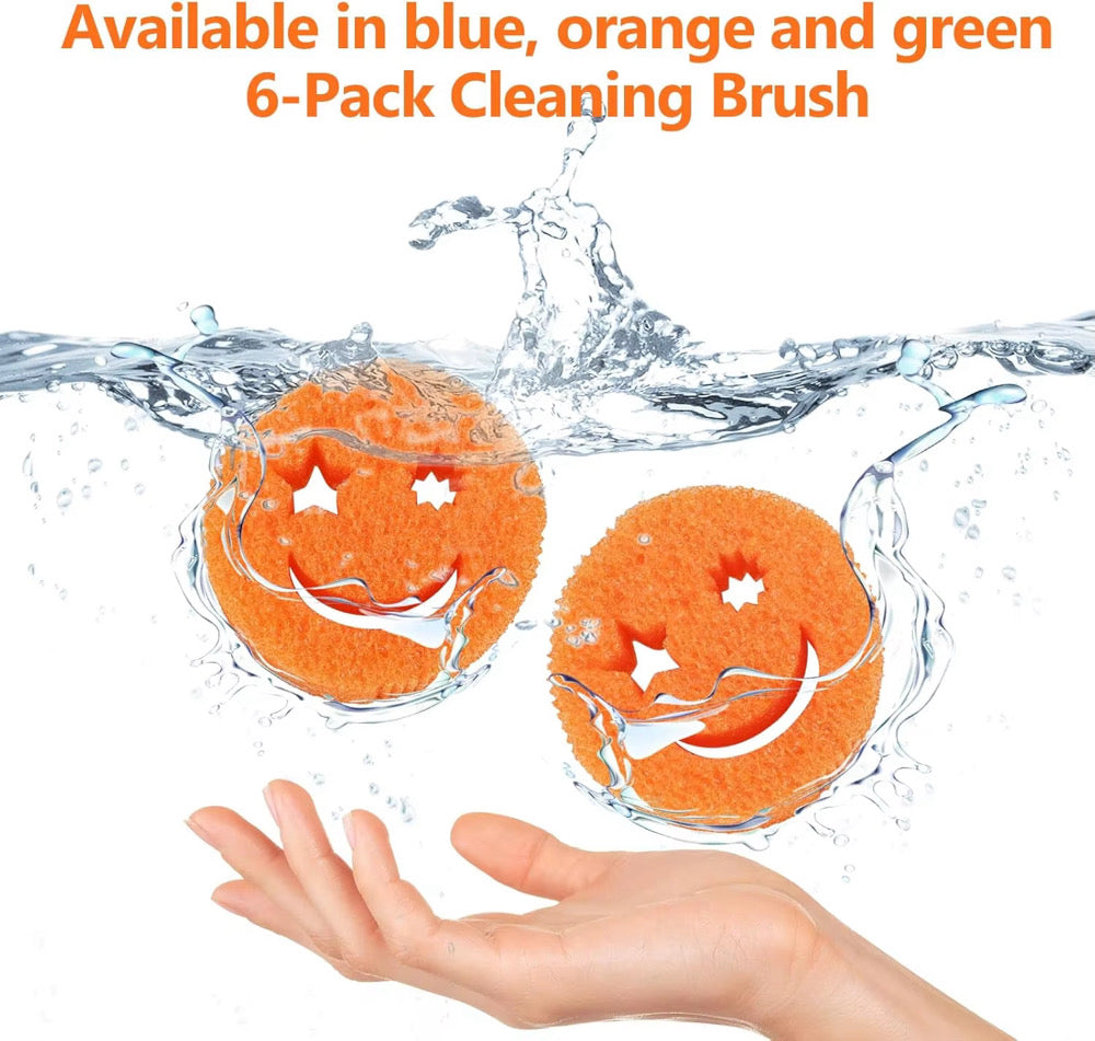 6 Piece Smile Sponges