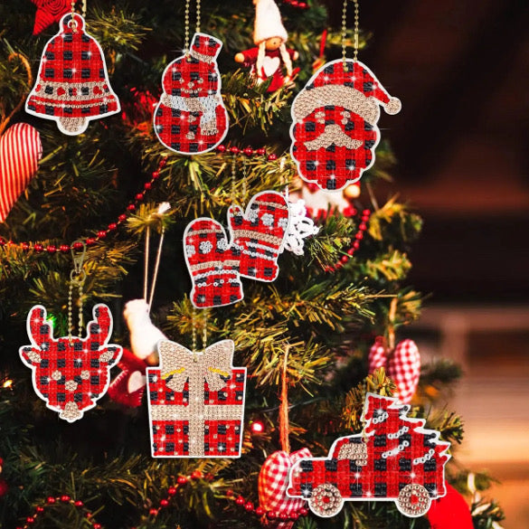 Plaid 15 Piece Paint With Diamond Holiday Ornament Kit