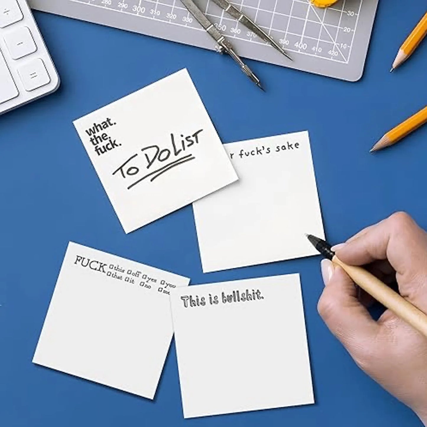 4 Piece Funny Notebook Set