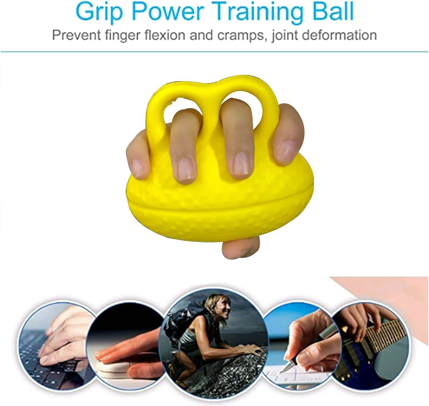 Hand grip strengthening ball