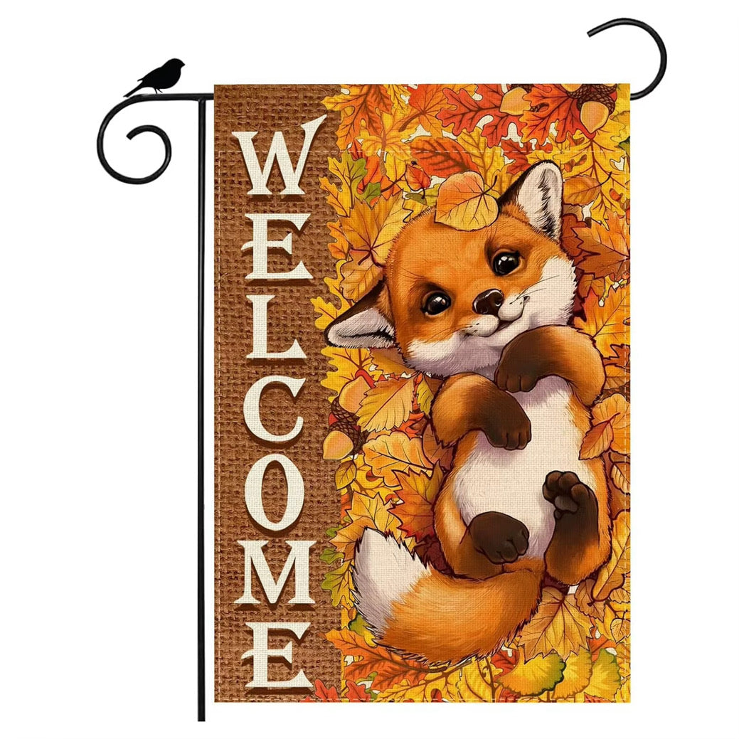 Seasonal Fall Themed Garden Flags