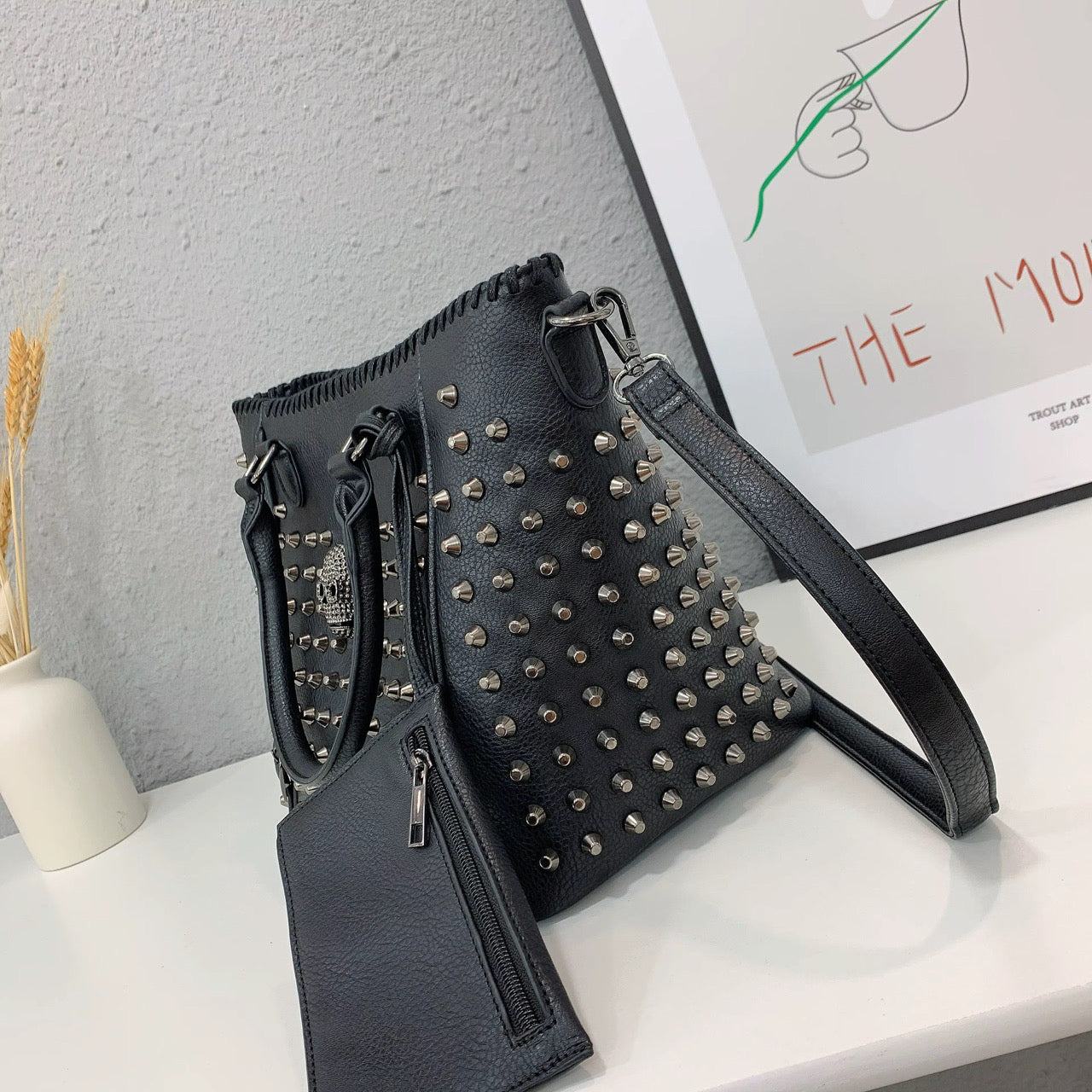 The Rebel Stud Purse