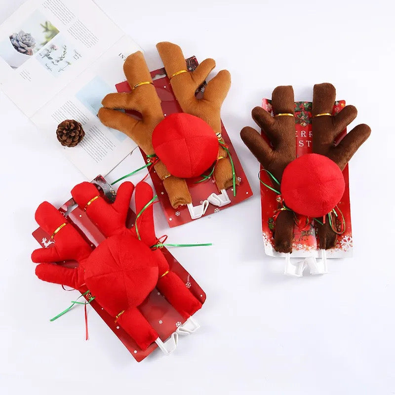 Reindeer Antler And Nose Car Decor