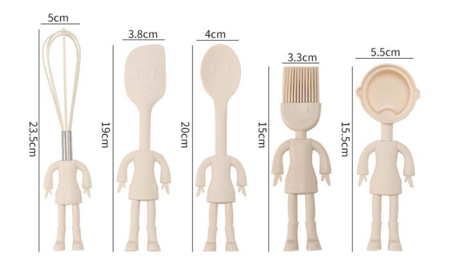 Funny silicone kitchen set