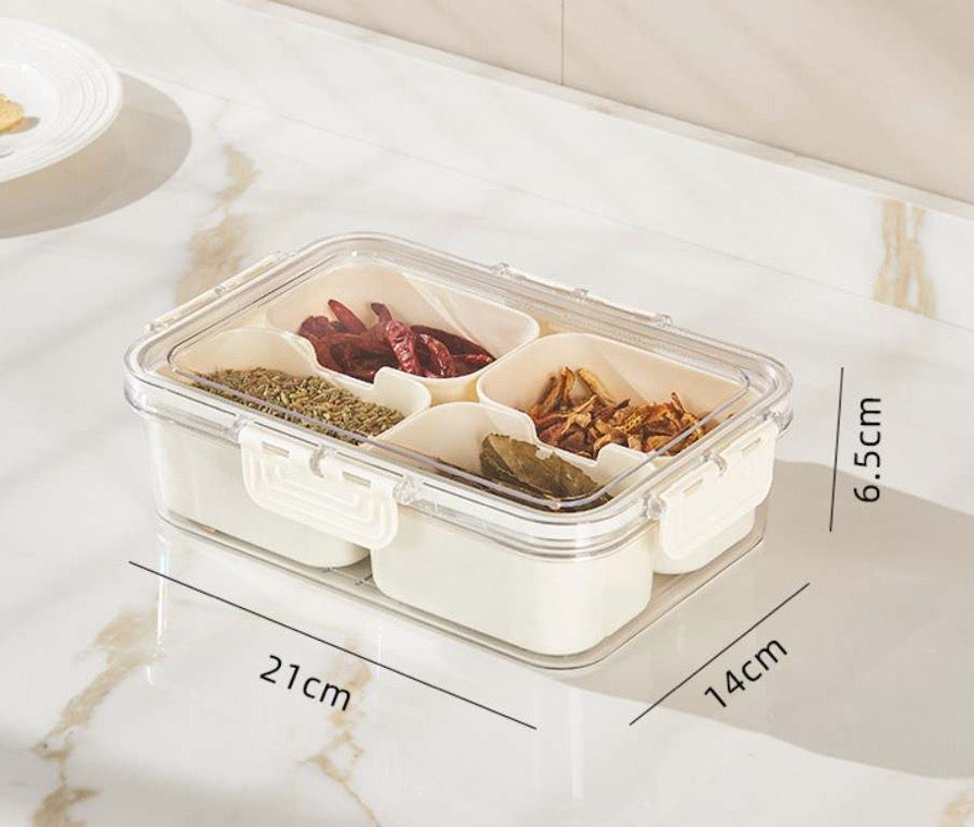 Small size snack compartment container
