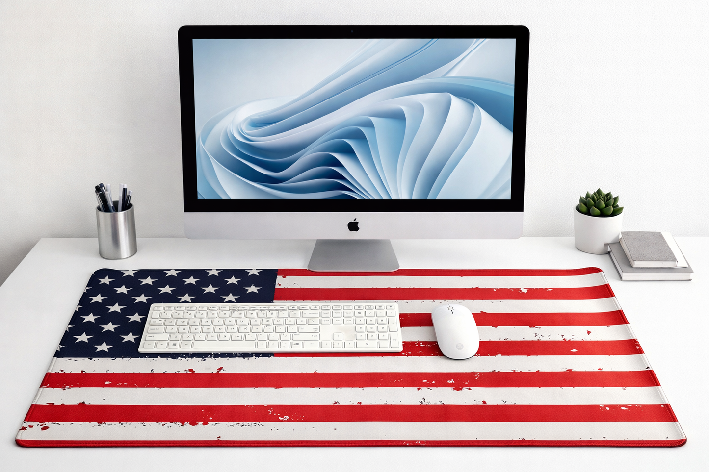 Stars, Stripes & Work Vibes Desk Pad