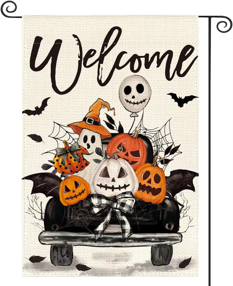 HalloweenThemed Garden Flags