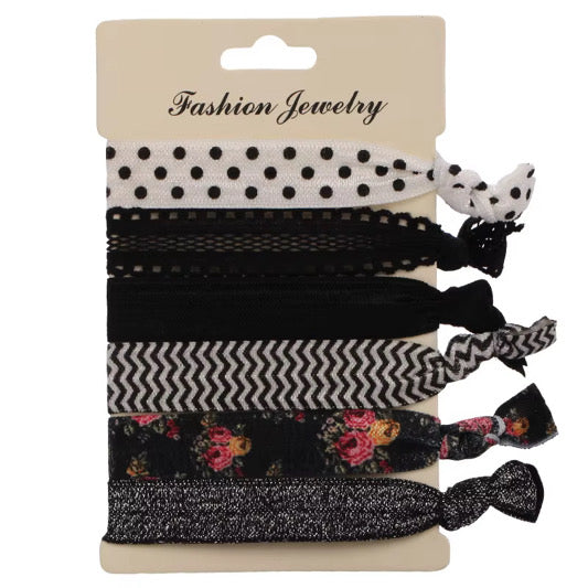 5 Piece Elastic Hair Tie Set