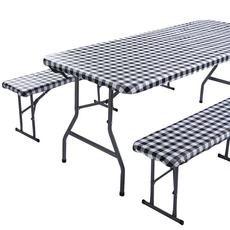 Fitted Picnic Table And Bench Cloth Set