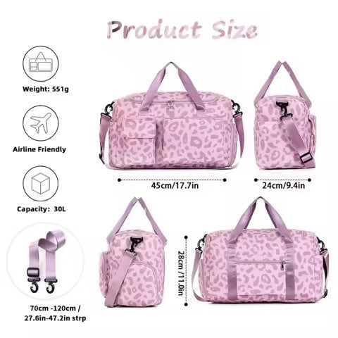 Leopard Duffle Bag