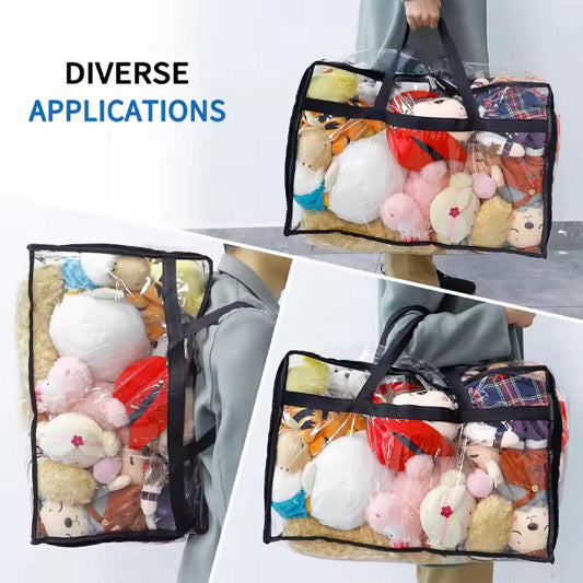 4 Piece Clear Storage Bag Sets