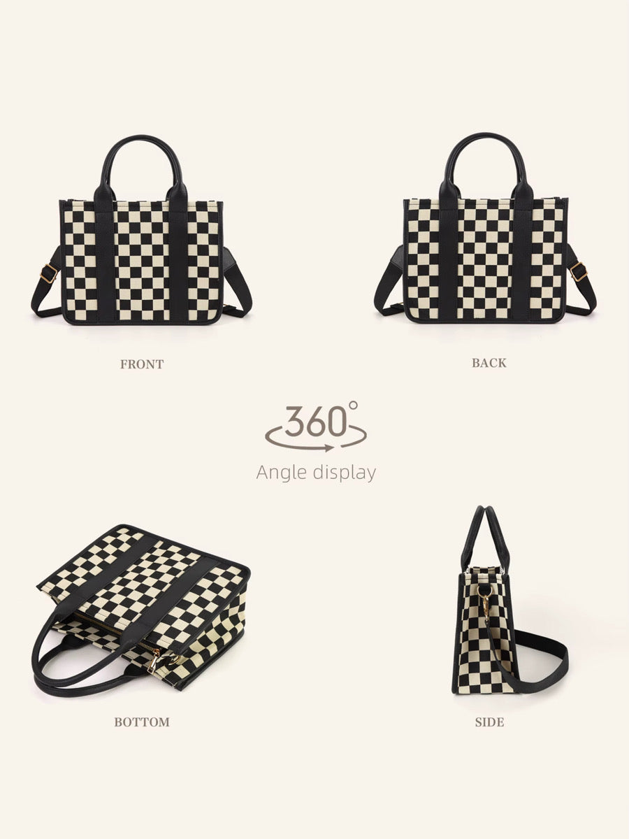 Checkered Tote Bag