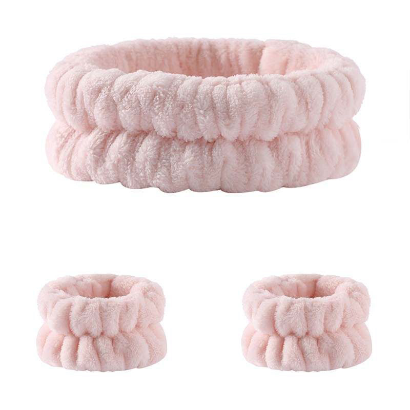 Face Wash Headband And Wristband set