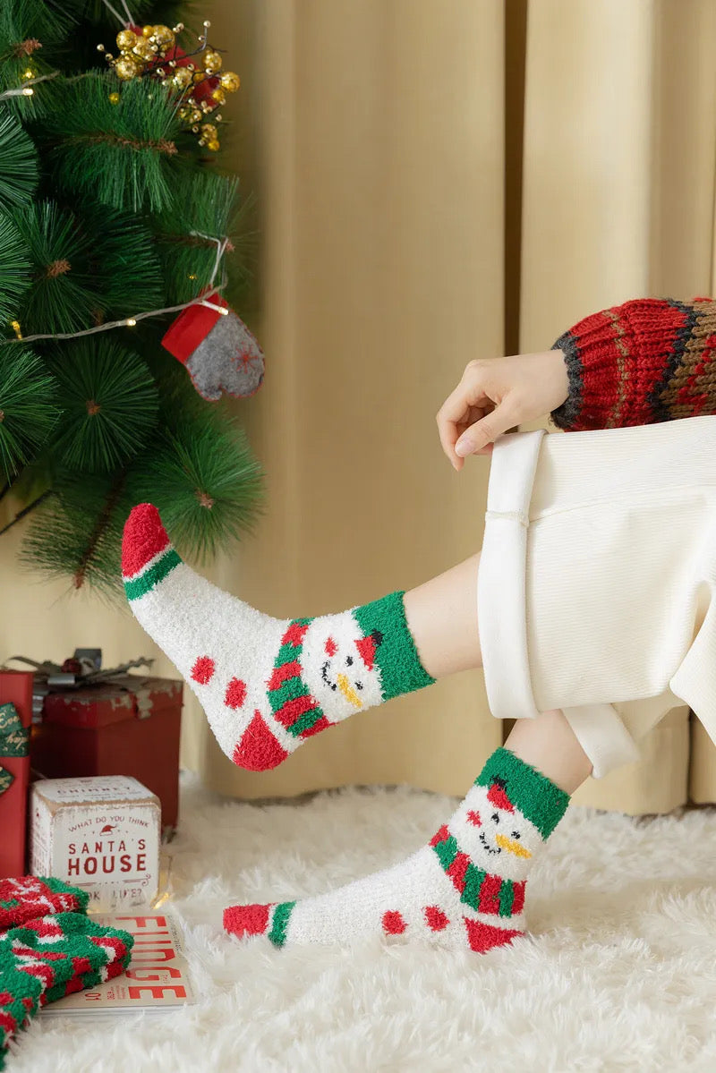 Set of 6 Comfy Christmas Socks