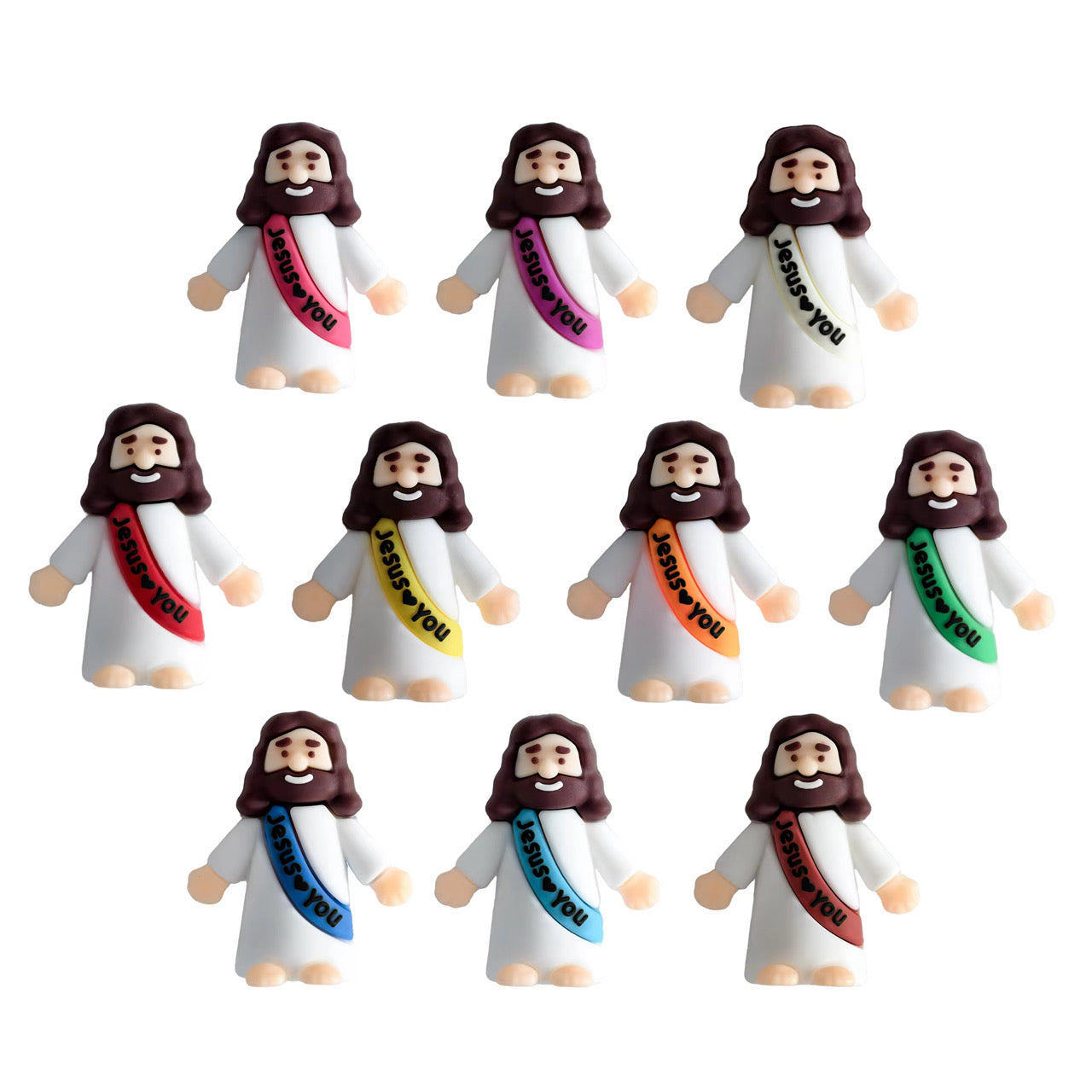 50 Piece Jesus Loves You Figures