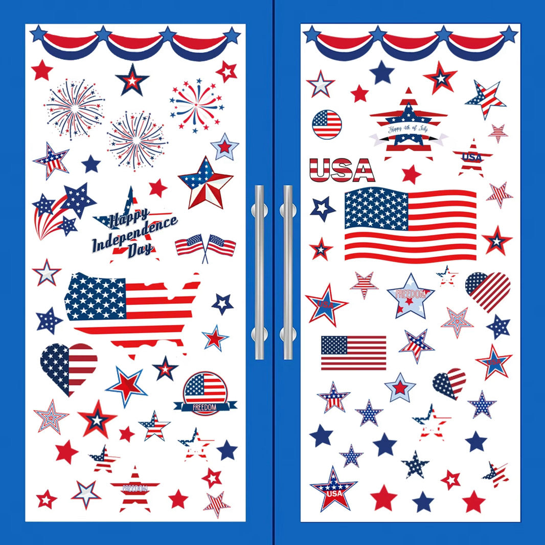Patriotic Window Clings