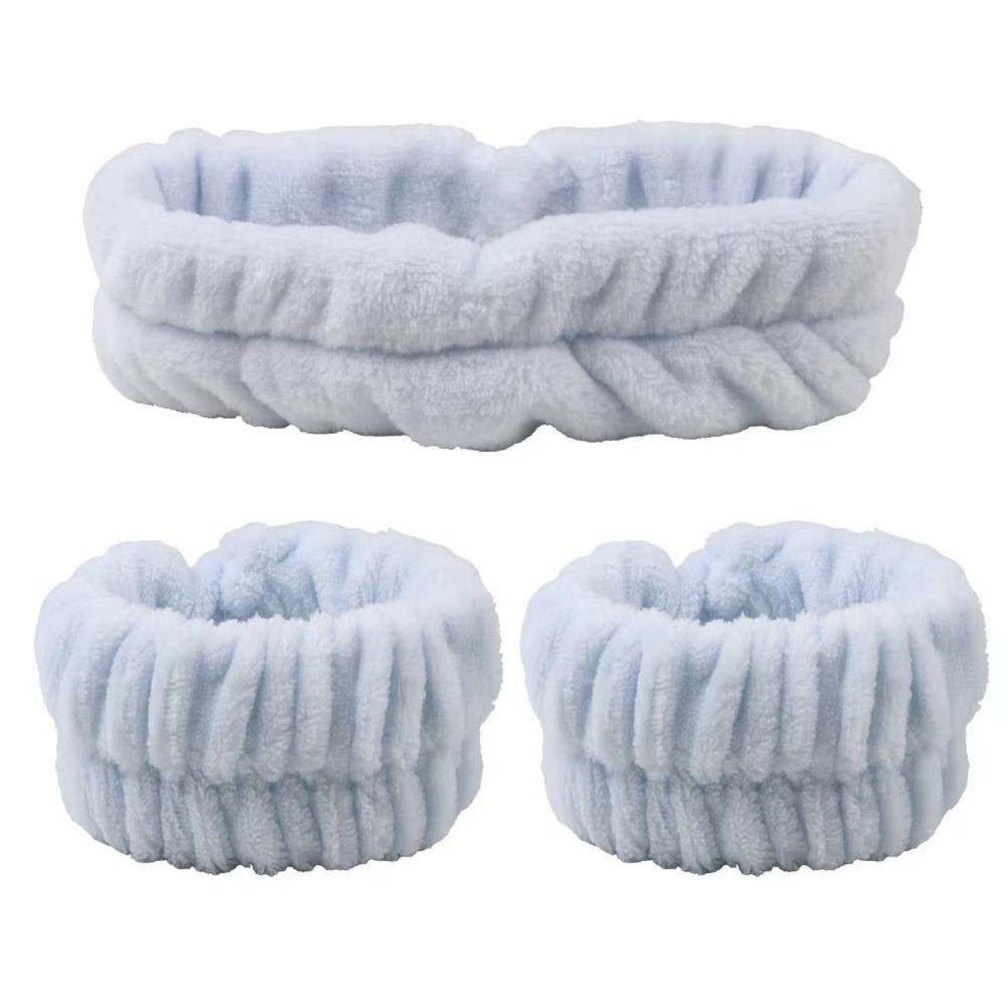 Face Wash Headband And Wristband set