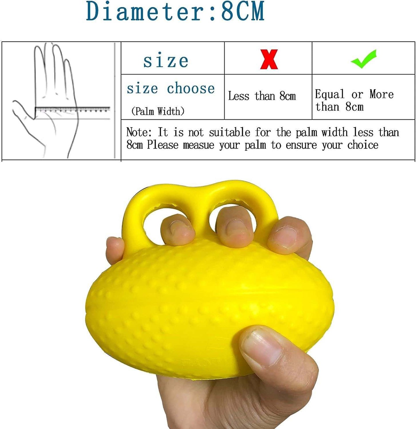 Hand grip strengthening ball