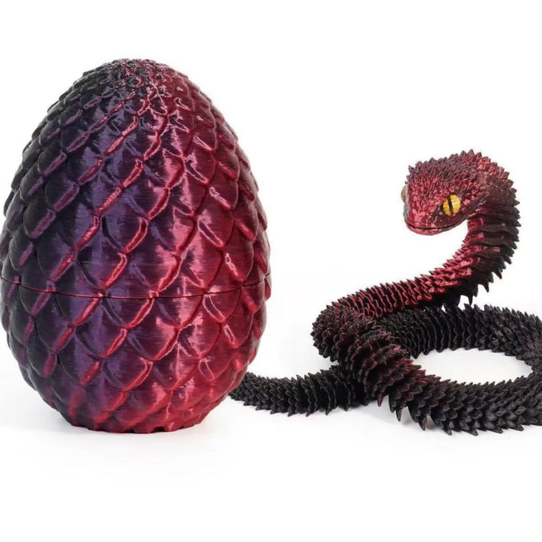 OPEN Lil’ Slither The 3D Printed Snake And Egg