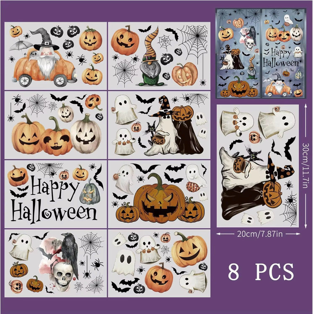 Halloween Window Cling Set