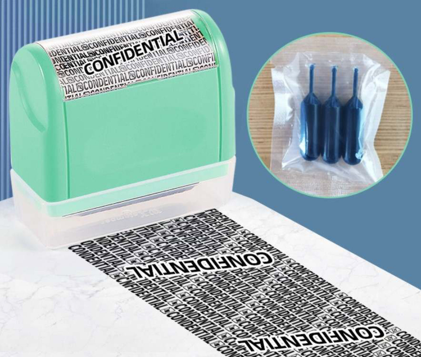 Identity Theft Roller Stamp