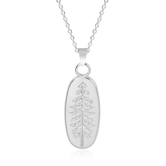 Trendy Tree of Chic Stainless Steel Necklace