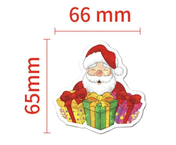 50 Piece Christmas Themed Vinyl Stickers