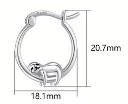 Hanging In Style Sloth Earrings